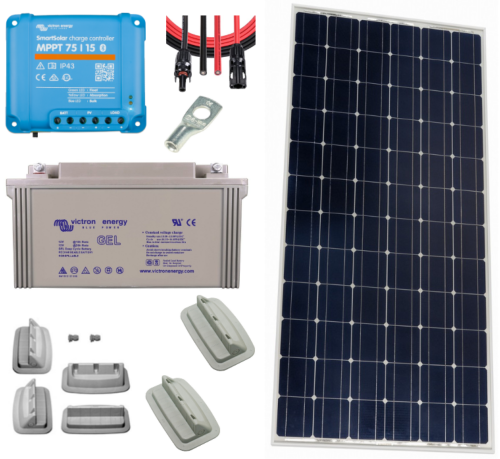 KIT SOLAIRE POUR CAMPING CAR 175W 12V - Dispatche.com