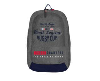 Sac à dos Oval Legend Rugby Cup – BAGTROTTER – 1 compartiment – Gris
