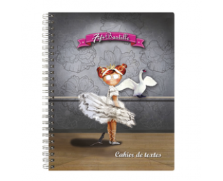 Cahier de textes à spirales Fifi Bastille – EXACOMPTA – Motif danseuse