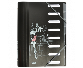 Trieur School Life – ELBA – A4 – 8 positions – Noir/Cours chimie