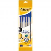 Stylo bille cristal bleu x 5 Bic