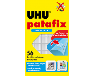 Patafix 56 pastilles adhésives – UHU – Invisible transparent