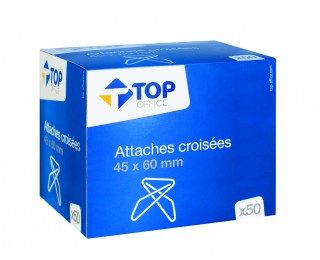 50 attaches croisées – TOP OFFICE – 50 x 60 mm