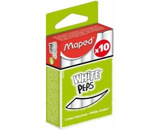 Boîte de 10 craies blanches White Peps – MAPED