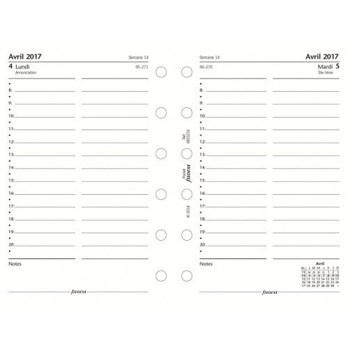 Recharge personal – FILOFAX – 1 jour par page