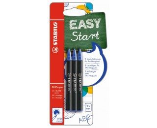 3 recharges easy Original – STABILO – Bleu