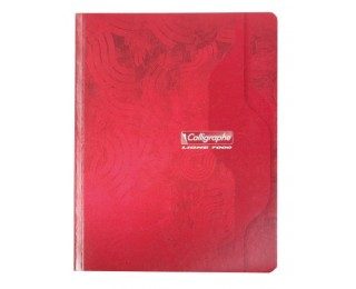 Cahier à brochure 17×22 cm – CALLIGRAPHE – 192 pages – Petits carreaux