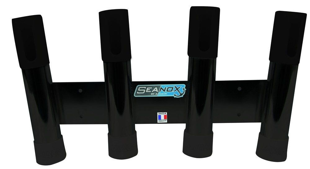 Porte canne Seanox 4 tubes balcon noir