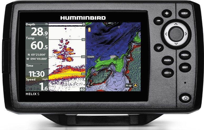 Sondeur GPS Humminbird Hélix 5 CHIRP XD G2 + Sonde 50/200 KHz