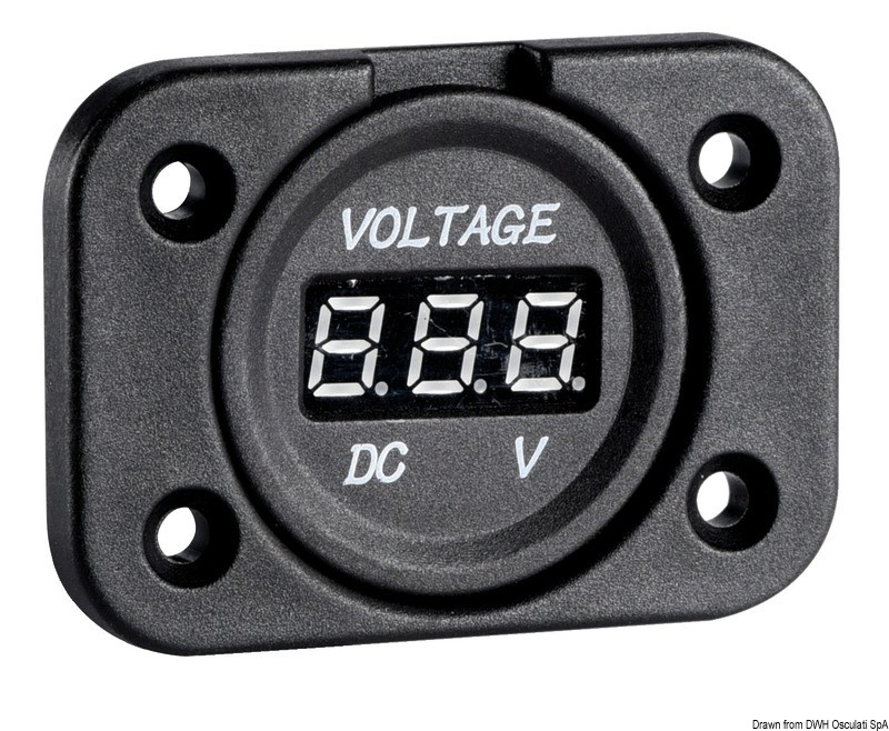 Voltmètre Osculati numérique 8/32 V