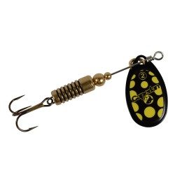 CUILLER PÊCHE WETA #2 BLACK/YELLOW X2