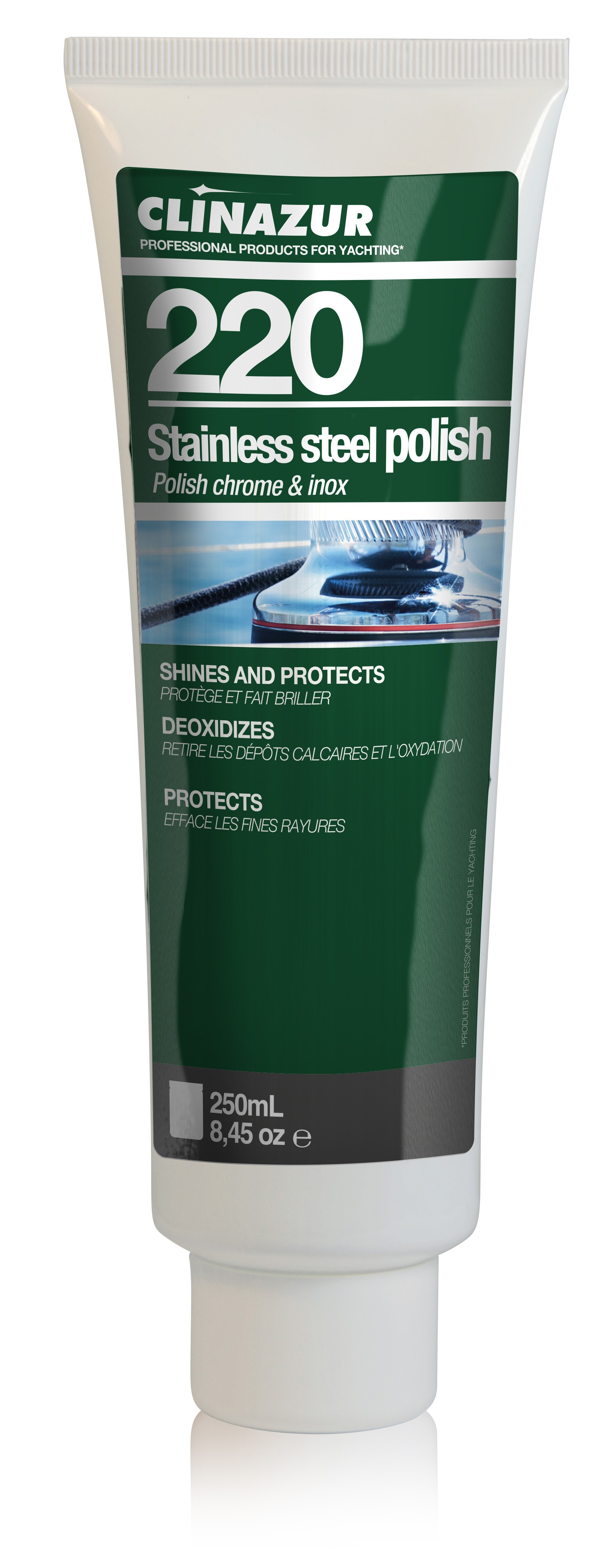 Polish Clin’azur 220 chrome & inox