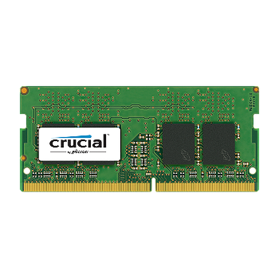 Crucial 4 Go (1 x 4 Go) DDR4 2400 MHz CL17 SR SO-DIMM RAM PC Portable, DDR4, 4 Go, 2400 MHz – PC19200, 17, 1,20 Volts, CT4G4SFS824A