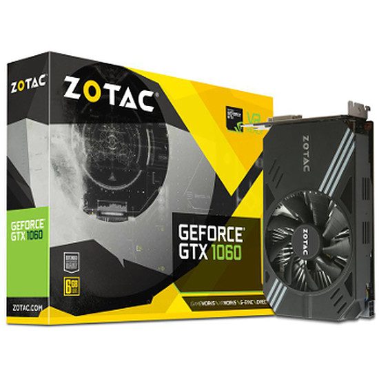 Zotac GeForce GTX 1060 – 6 Go GeForce GTX 1060, 1506 MHz, PCI-Express 16x, 6 Go, 8000 MHz