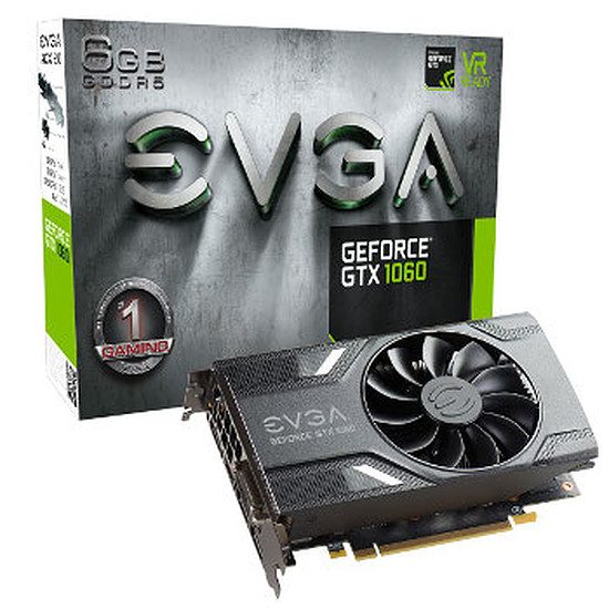 EVGA GeForce GTX 1060 – 6 Go GeForce GTX 1060, 1506 MHz, PCI-Express 16x, 6 Go, 8008 MHz