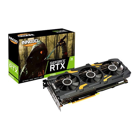 Inno3D GeForce RTX 2080 GAMING OC X3 GeForce RTX 2080, 8 Go, 14 000 MHz