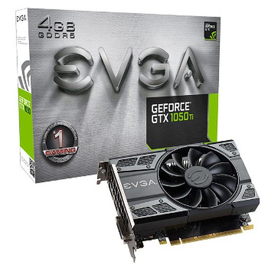 EVGA GeForce GTX 1050 Ti Gaming – 4 Go GeForce GTX 1050 Ti, 1290 MHz, PCI-Express 16x, 4 Go, 7010 MHz