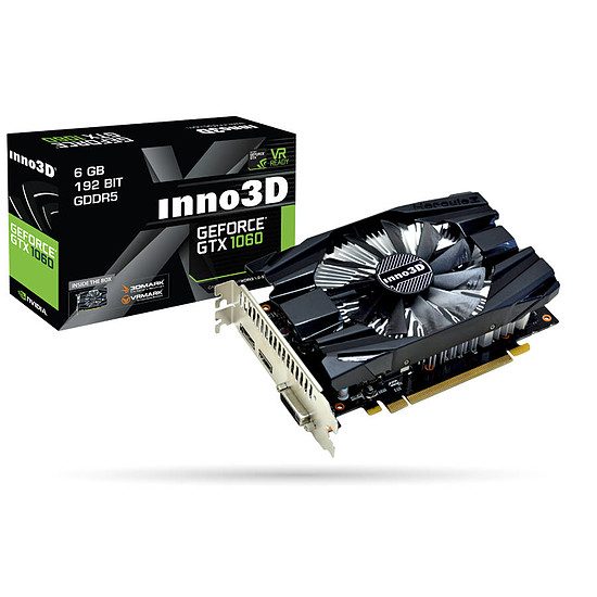 Inno3D GeForce GTX 1060 Compact X1 – 6 Go GeForce GTX 1060, 1506 MHz, PCI-Express 16x, 6 Go, 8000 MHz