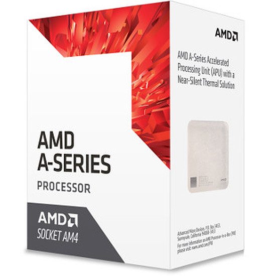 AMD A6 9500 (3,5 GHz) 2 coeurs, 3,50 GHz, Excavator, 65 Watts