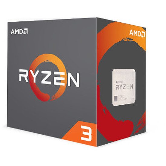 AMD Ryzen 3 1200 Wraith Stealth Edition (3,1 GHz) 4 coeurs, 3,10 GHz, 10 Mo, AMD Ryzen, 65 Watts