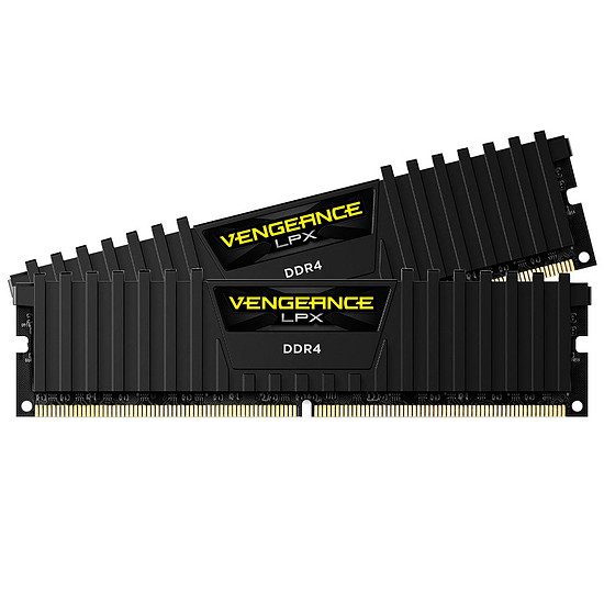 Corsair Vengeance LPX Black DDR4 2 x 4 Go 3000 MHz CAS 15 RAM PC, DDR4, 8 Go, 3000 MHz – PC24000, 15-17-17-35, 1,35 Volts, CMK8GX4M2B3000C15