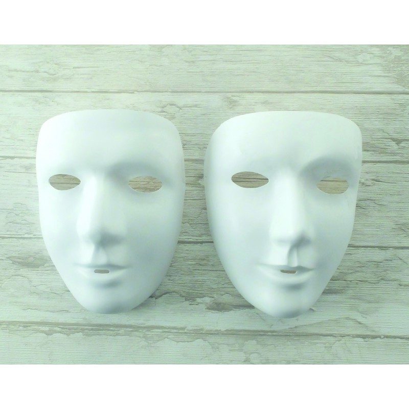 Masques visages nobles homme/femme à décorer – Graine créative/DTM