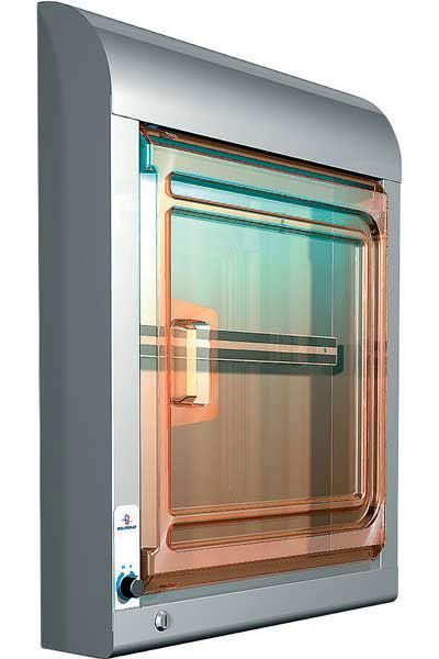 Armoire de décontamination avec barre magnétique