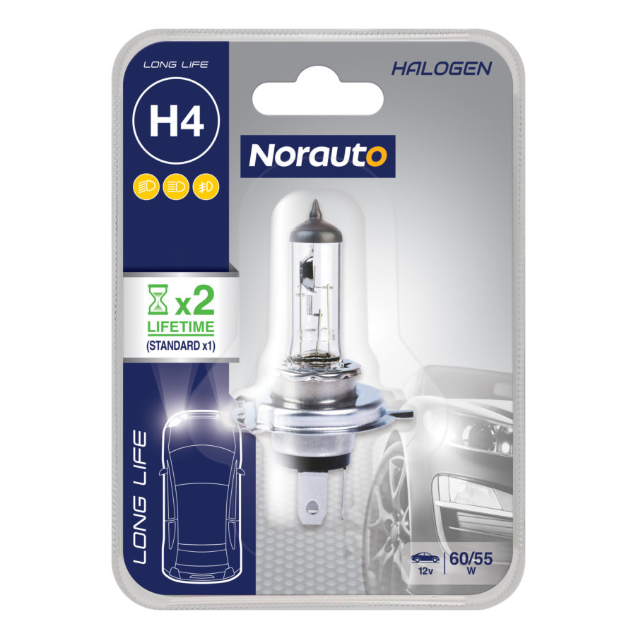 1 Ampoule H4 NORAUTO Longlife