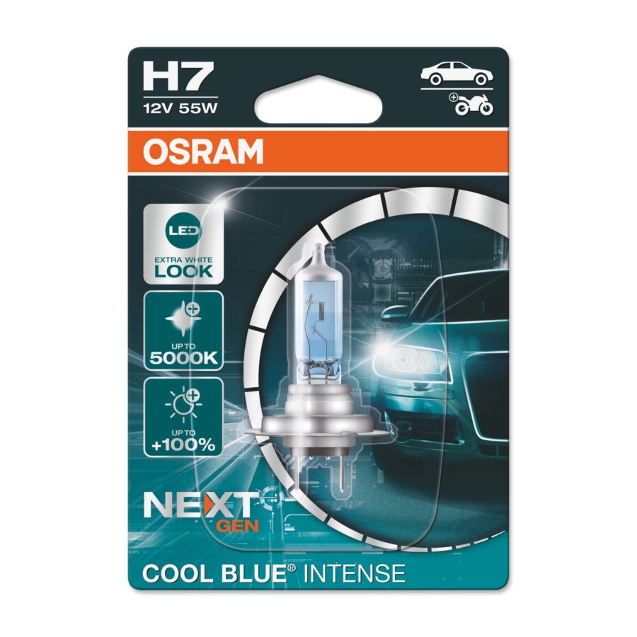 1 Ampoule OSRAM H7 Cool Blue® Intense NextGeneration 12V