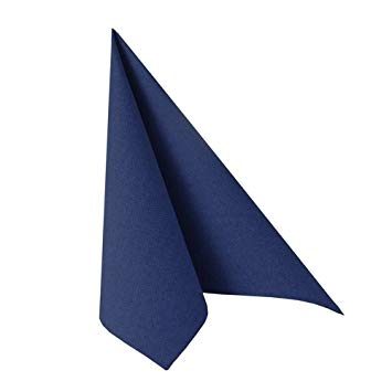 Serviette Collection Royale 40 x 40 bleu foncé par 20