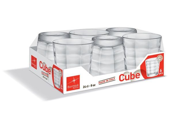 Verre CUBE 24 cl par 6