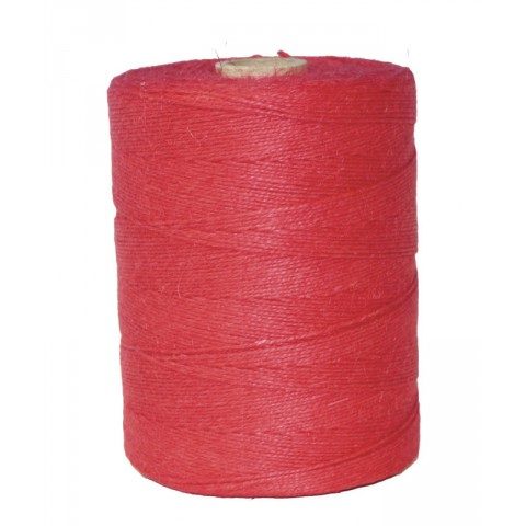 FICELLE LIN ROUGE 3,5/3 /ROLL 1KG