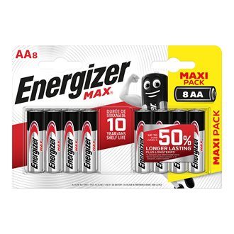 Pile AA – LR6 Energizer Max – Blister de 8