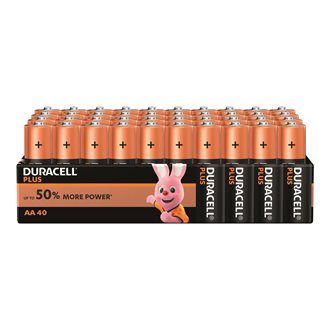 Pack 40 piles LR6 Duracell Plus Power AA