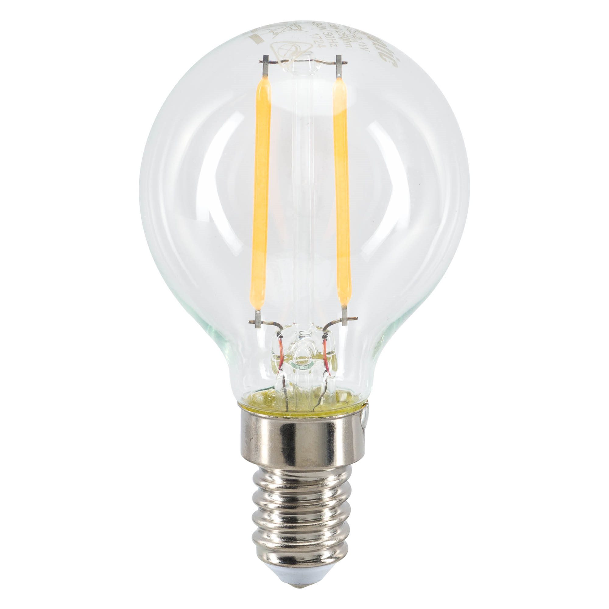 Ampoule LED – E14 – 2,1 W – Mini-globe à filament