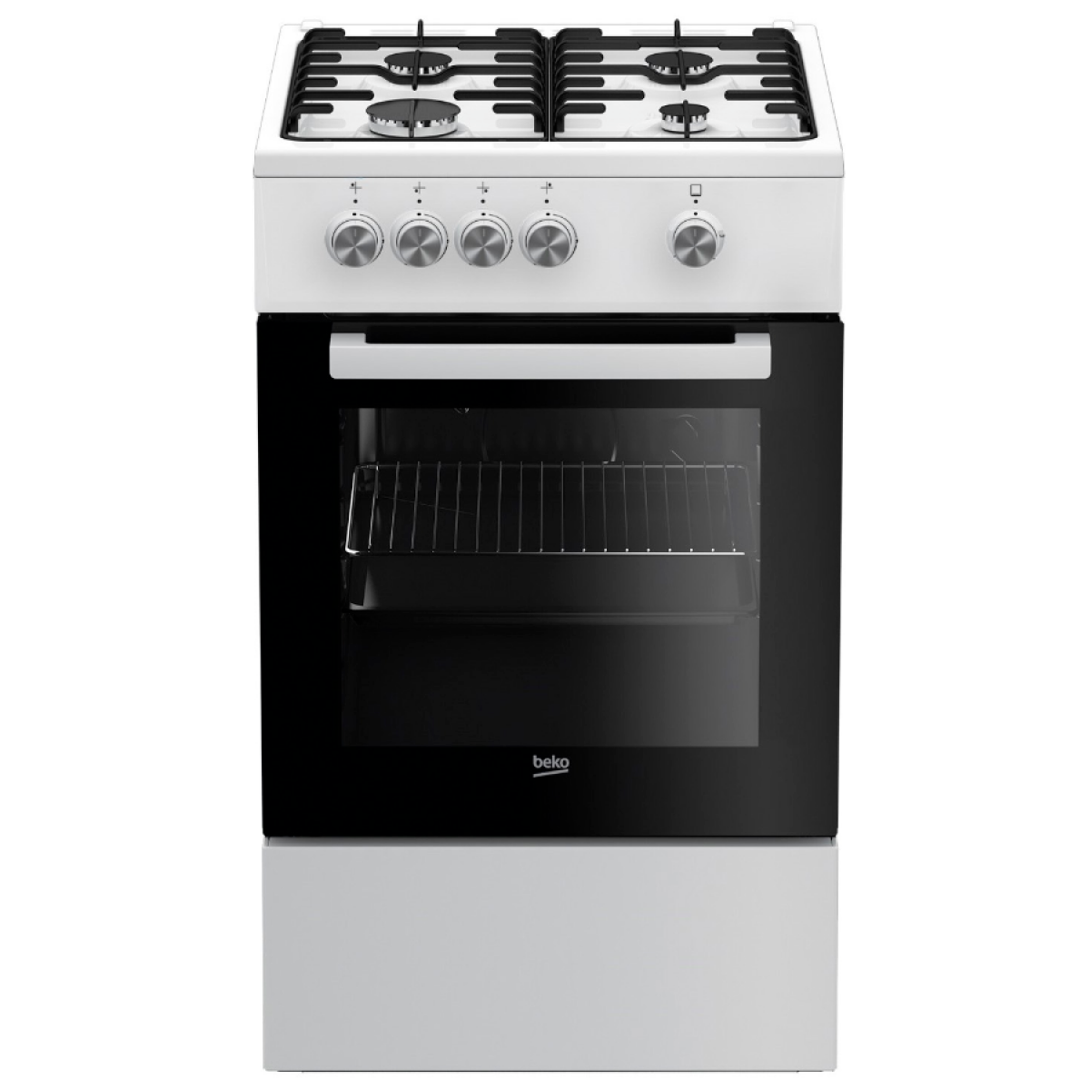 Cuisinière gaz 68l 4 feux blanc – FSG52000DWC – BEKO