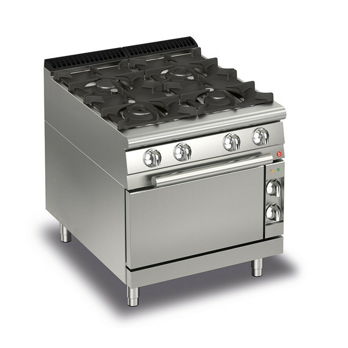 Fourneau à Gaz sur Four – 4 feux vifs – P 700 – 28,4 kW – Baron