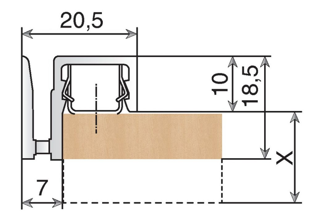 PROF.CR127 2,531 ALU DORE