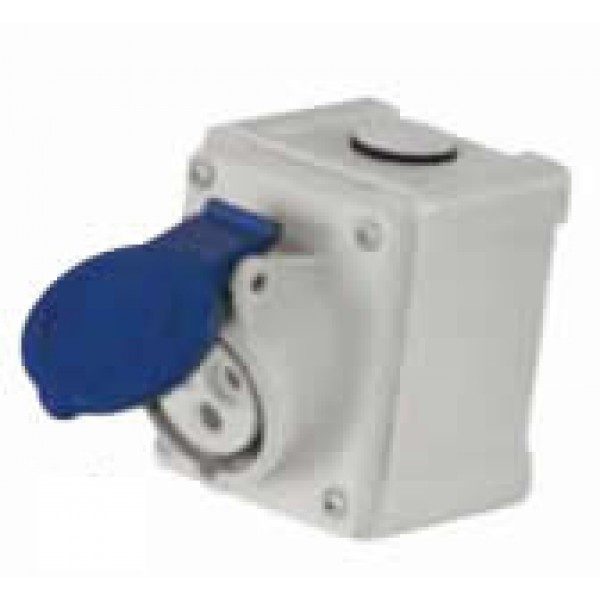 Prise de quai femelle Plastimo – 16A – 230V – 2P+T – IP44