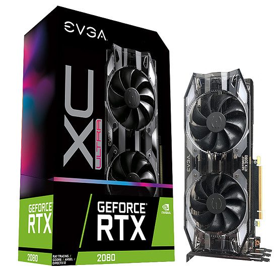 EVGA GeForce RTX 2080 XC ULTRA – 8 Go GDDR6 GeForce RTX 2080, PCI-Express 16x, 8 Go, 14 000 MHz