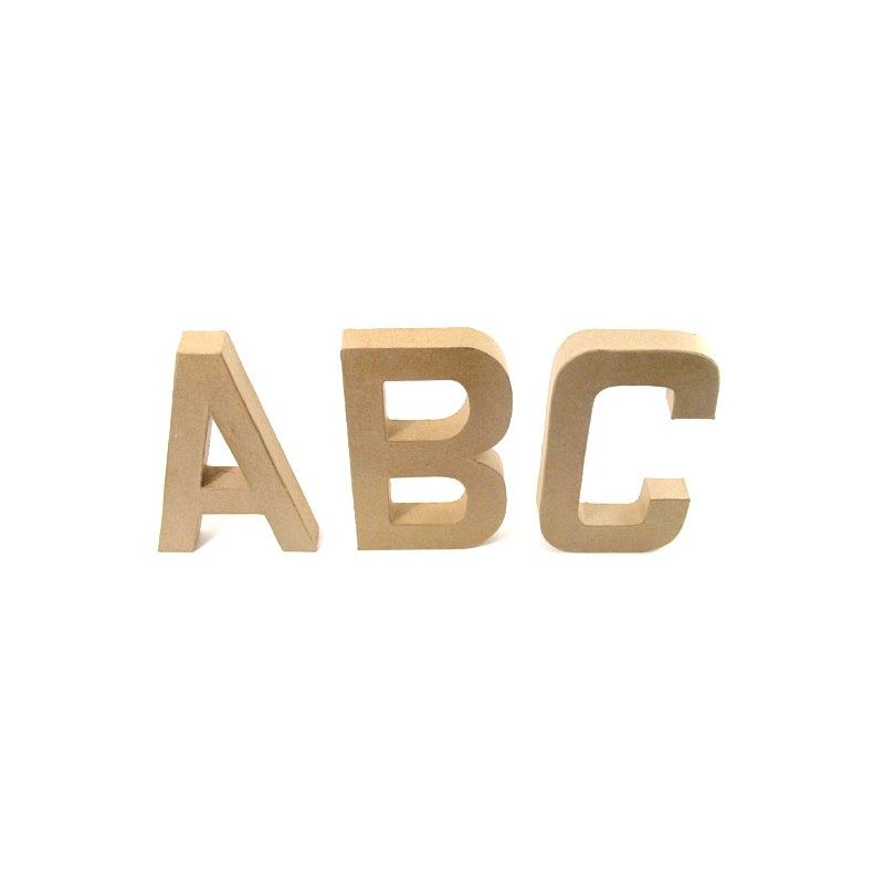 Lettre alphabet en papier mâché – 20cm