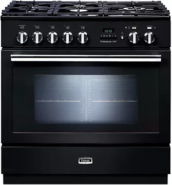 Piano de cuisson gaz Falcon PROFESSIONAL +FXP 90 Mixte NOIR BRILLANT