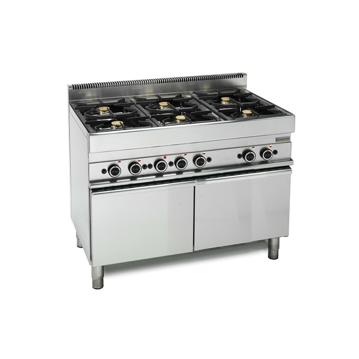 Cuisinière à Gaz, 6 Brûleurs, 1 Four Maxi à Gaz – Virtus