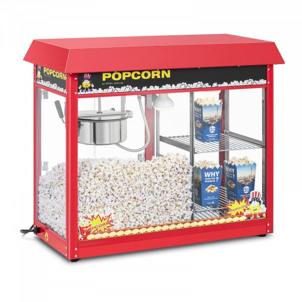 Machine à popcorn avec compartiment chauffant – Rouge