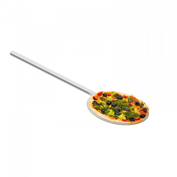 Pelle à pizza inox – 60 cm de long – 20 cm de diamètre