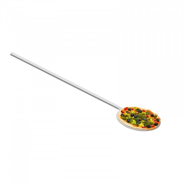 Pelle à pizza inox – 100 cm de long – 20 cm de diamètre