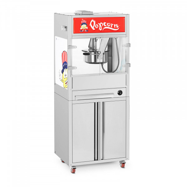 Machine à popcorn – Avec armoire sur roulettes – Royal Catering – Moyenne
