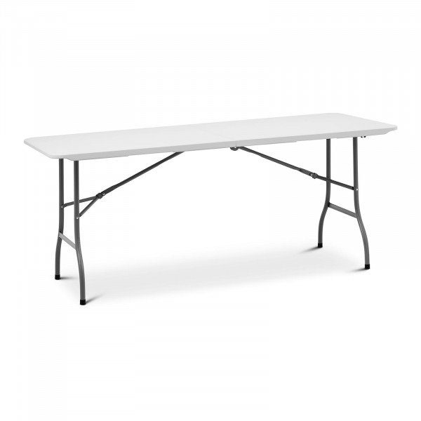 Table pliante – 1 800 x 750 x 740 mm – Royal Catering – 150 kg – Intérieur/extérieur – Blanche