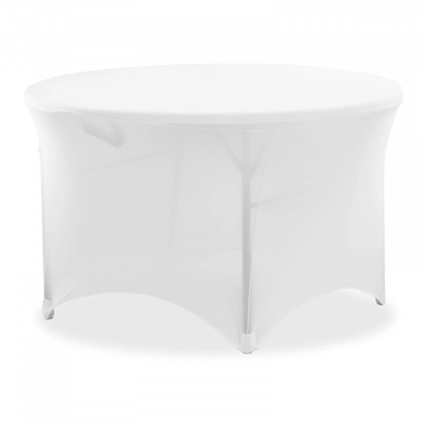 Housse pour table – Blanche – Ronde – Royal Catering