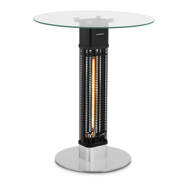 Table d’extérieur avec chauffage infrarouge – ø 60 cm – 1 500 W
